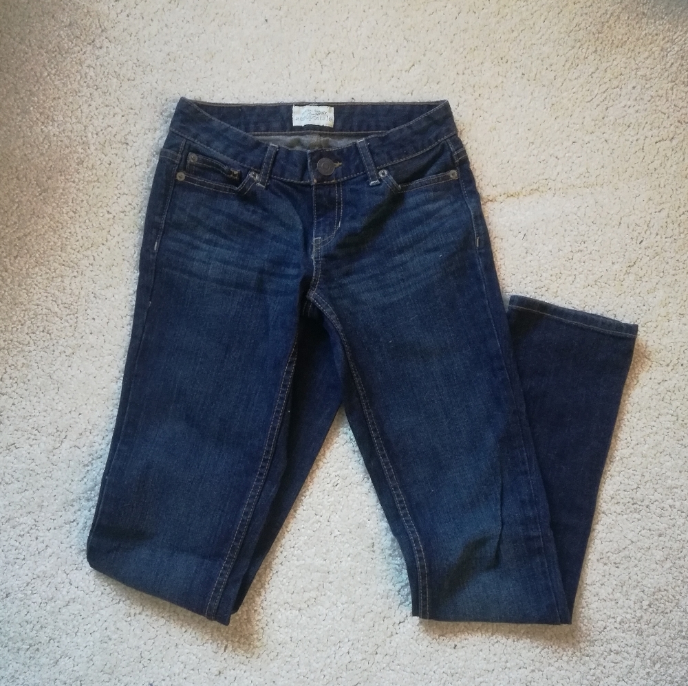 Aeropostale Bayla Skinny Dark Wash Jeans